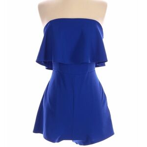 Strapless Blue Romper